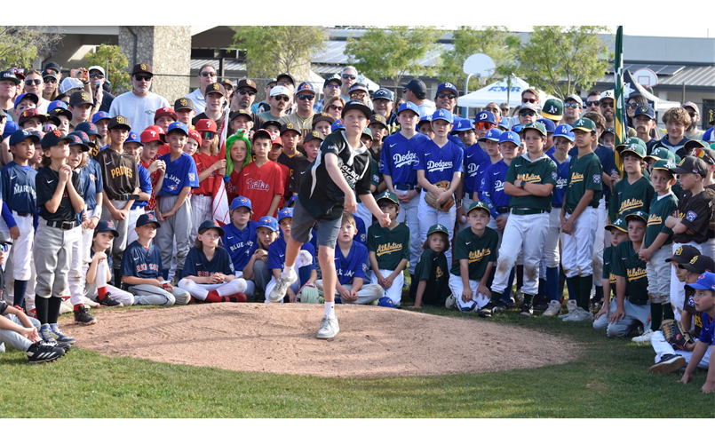 Grady Carter throwing Opening Day pitch 2026!